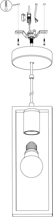 EGLO Hanglamp LITTLETON Vintage hanglamp Industrial retro hanglamp fitting: E27 - Foto 5