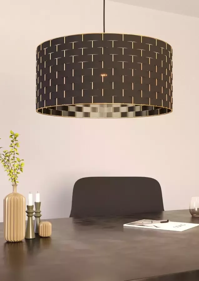 EGLO Marasales Hanglamp E27 Ø 55 cm Zwart Koper - Foto 7