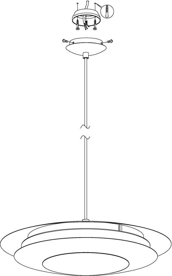 EGLO Hanglamp MONEVA-C Hanglamp CONNECT bediening via app + afstandsbediening (1 stuk) - Foto 8