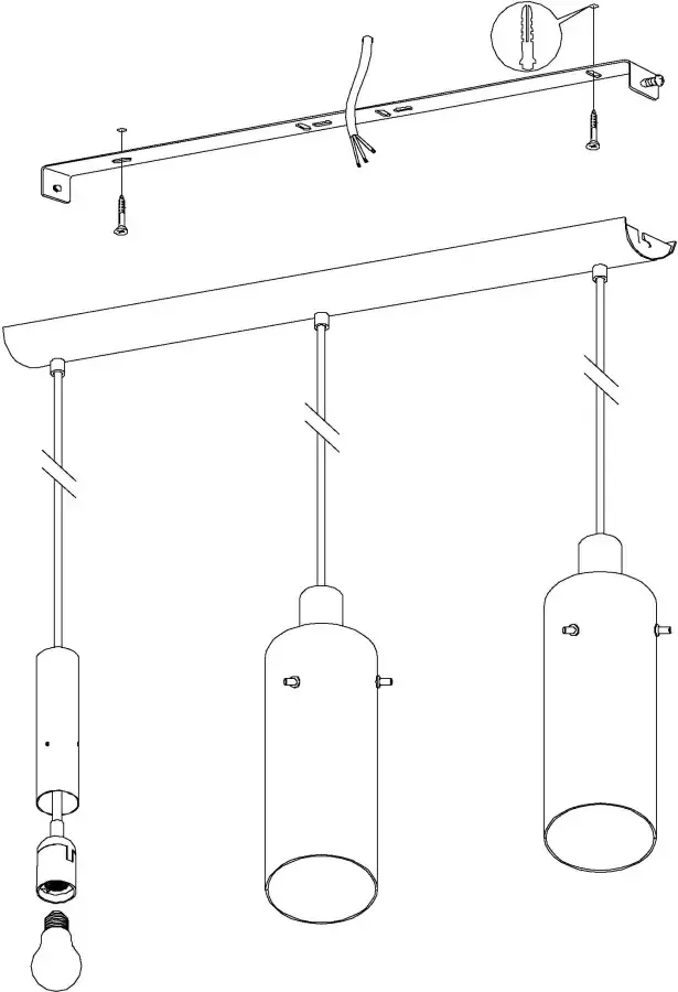 EGLO Hanglamp MONTEFINO Hanglamp dimbaar Smart Home kleurwisseling - Foto 2