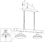 EGLO  Oldbury Hanglamp - E27 - 86 cm - Zwart Bruin Landelijk - Thumbnail 3