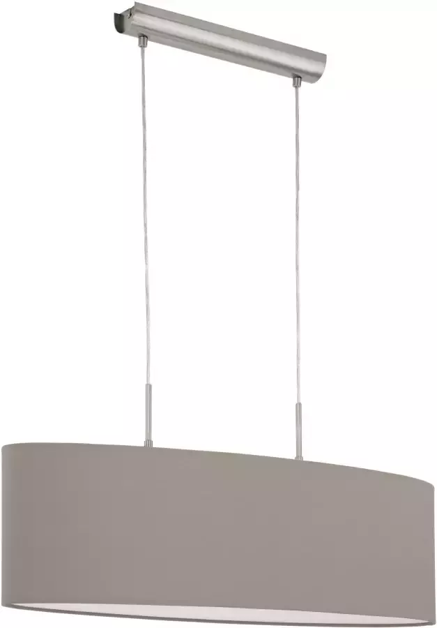 EGLO  Pasteri - Hanglamp - 2 Lichts - 75cm - Nikkel-Mat - Taupe - Foto 2