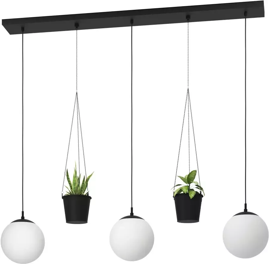 EGLO Rondo 3 Hanglamp E27 121 cm Zwart Wit - Foto 2