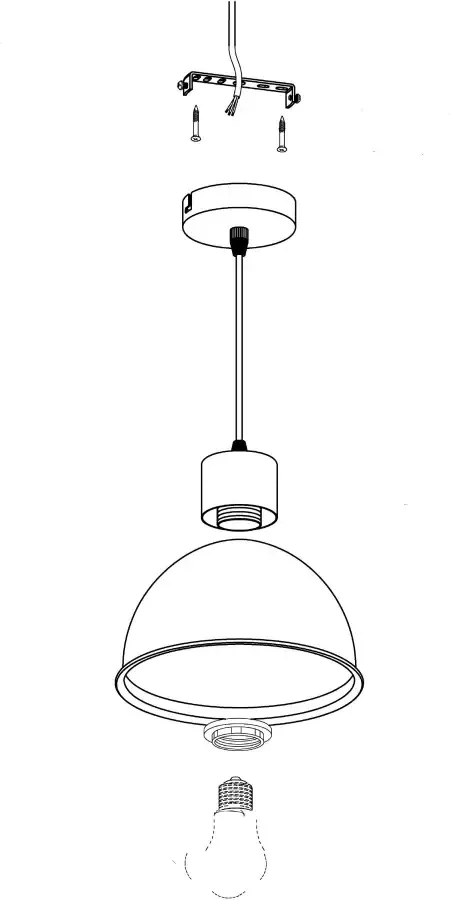 EGLO hanglamp Truro 1 zwart koper Leen Bakker - Foto 4