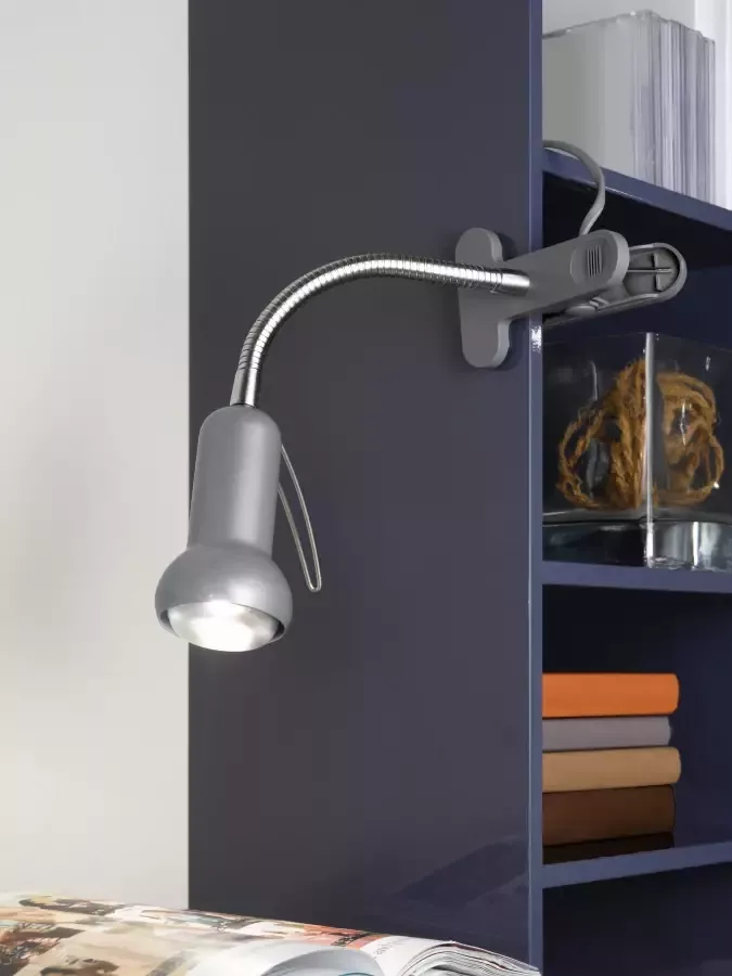 EGLO Klemlamp FABIO klemspot excl. lamp E14 met klem kantoor Klem lamp leeslamp schakelaar flexibele lampen hals hoogte: 30cm - Foto 2