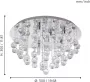 EGLO Led-plafondlamp ALMONTE chroom ø50 x h30 cm inclusief 8x g9 (elk 3w) spatwaterdicht - Thumbnail 3