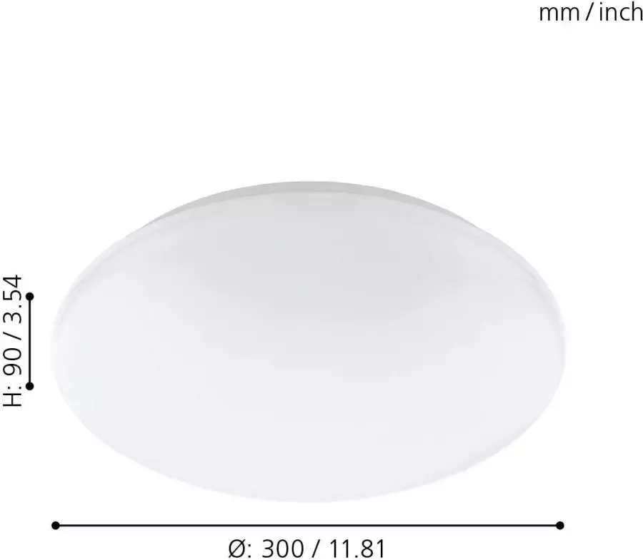 EGLO Led-plafondlamp GIRON-C Smart Home plafondlamp 30 cm ø dimbaar wittinten en kleuren instelbaar - Foto 5