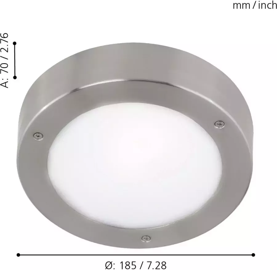 EGLO plafondlamp Vento LED wit Ø18 5 cm Leen Bakker