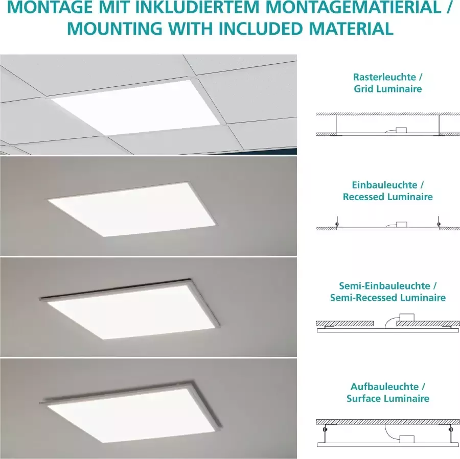 EGLO Salobrena-C Plafondlamp LED 120 cm Wit Dimbaar