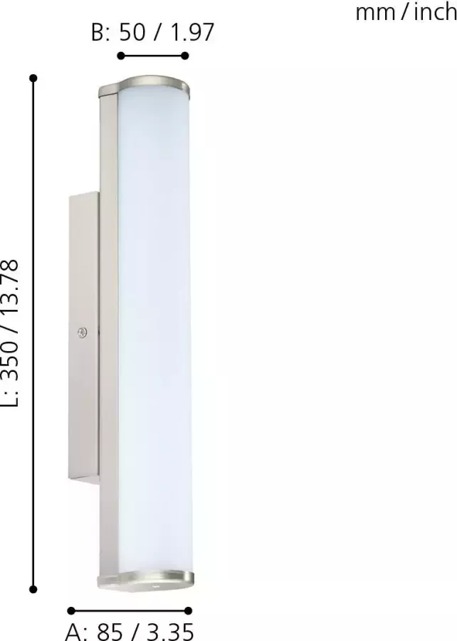 EGLO  Calnova Wand Plafondlamp - LED - Lengte 350mm. - Nikkel Mat - Foto 2