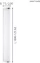 EGLO  Gita 2 Wand Plafondlamp - LED - Lengte 600mm. - Chroom - Wit - Thumbnail 3