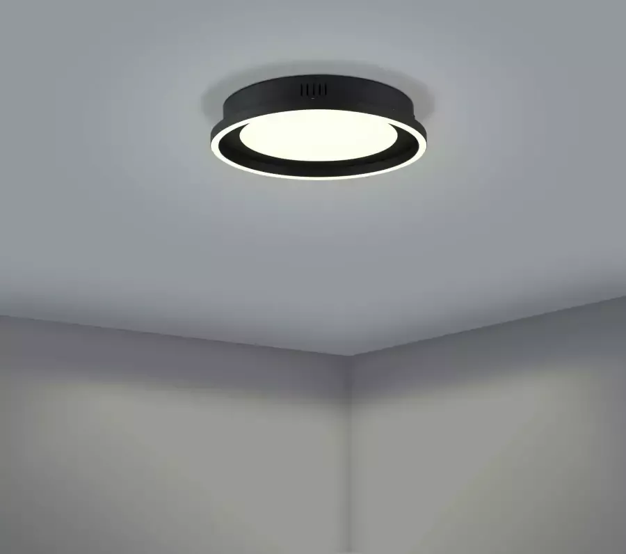 EGLO Plafondlamp CALAGRANO Plafondlamp in zwart van staal CCT kleurtemperatuurwisseling (1 stuk) - Foto 2