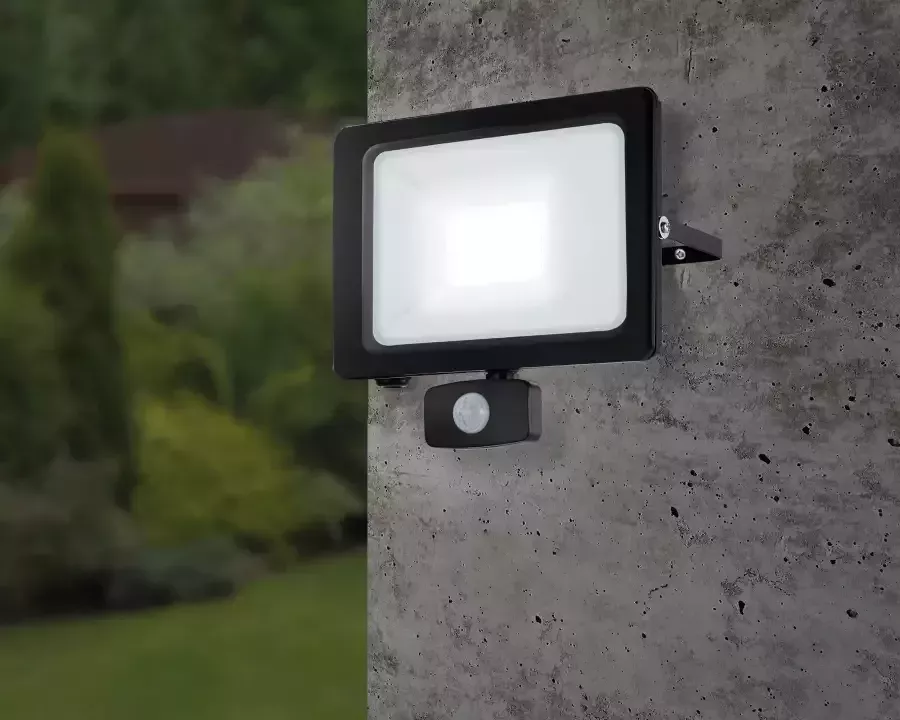 EGLO Wandlamp FAEDO 3 Wandlamp aluminium en glas IP65 buitenlamp terras lamp (1 stuk)
