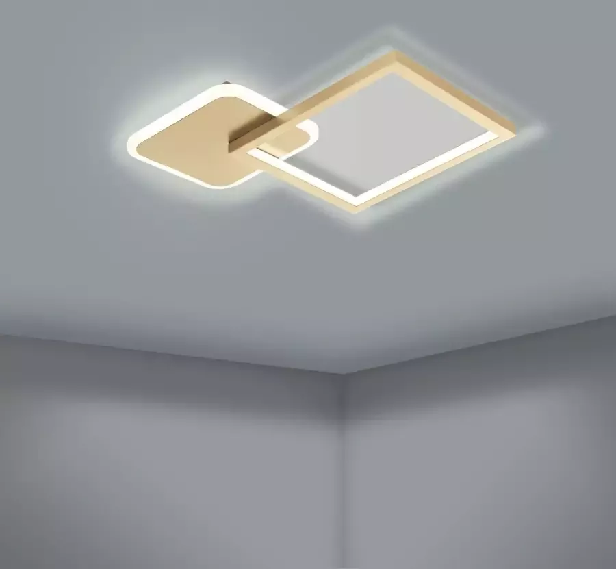 EGLO Gafares Plafondlamp LED 33 cm Goud Wit Dimbaar - Foto 2
