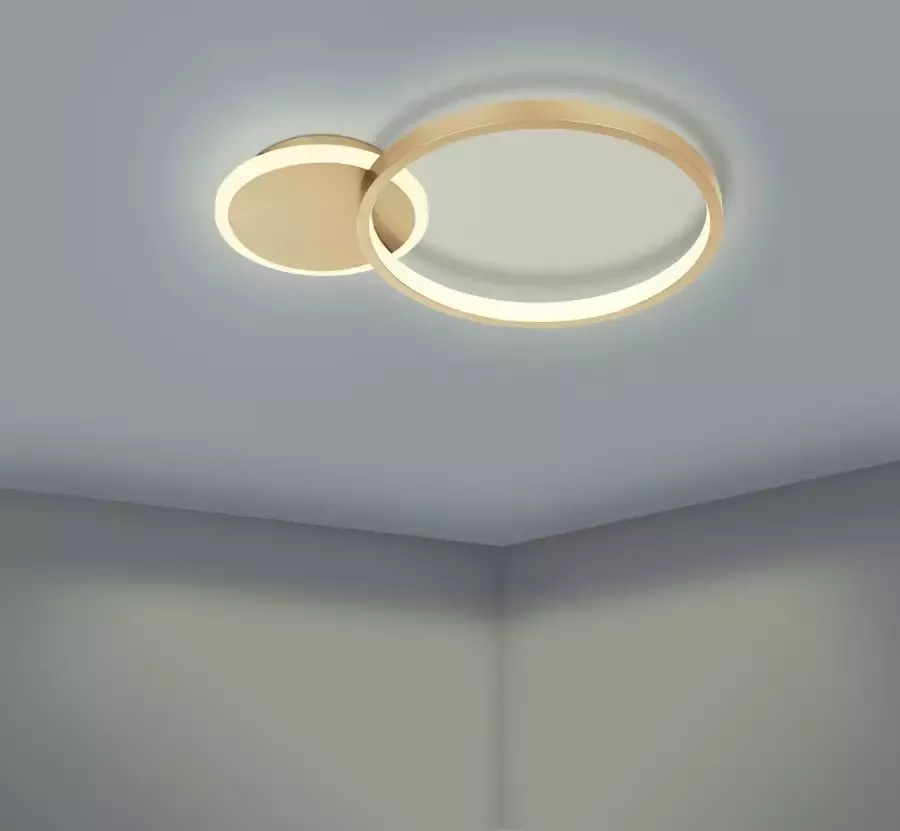 EGLO Gafares Plafondlamp LED 40 5 cm Goud Wit Dimbaar - Foto 2