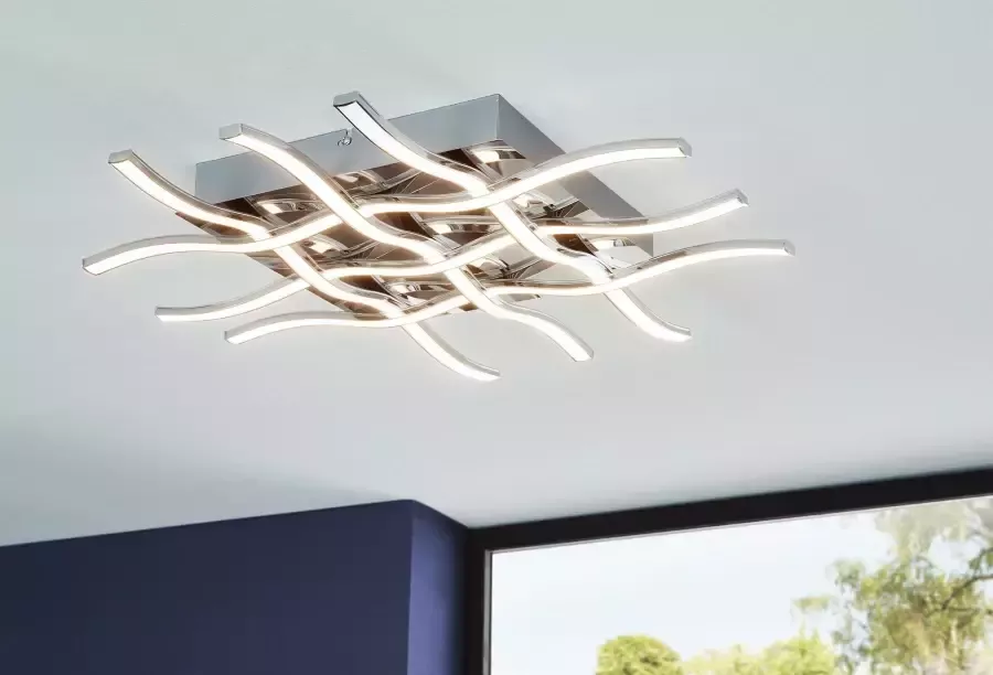 EGLO  Lasana 1 - Wand Plafondlamp - 1 Lichts - Chroom - Wit - Foto 2