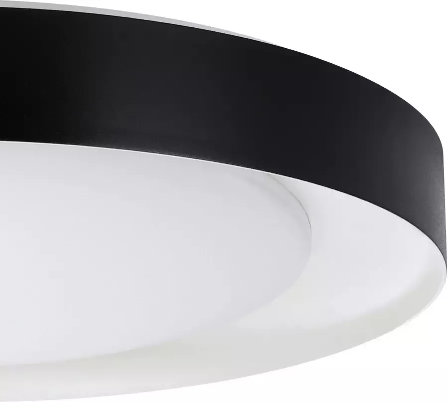 EGLO  Laurito Plafondlamp - LED - Ø 49 cm - Wit Zwart - Dimbaar