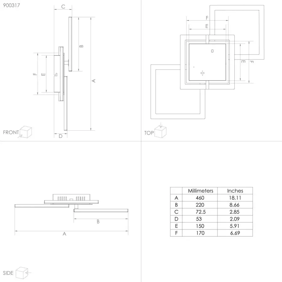 EGLO  connect.z Paranday-Z Smart Plafondlamp - 65 cm - Zwart Wit - Instelbaar wit licht - Dimbaar - Zigbee - Foto 2