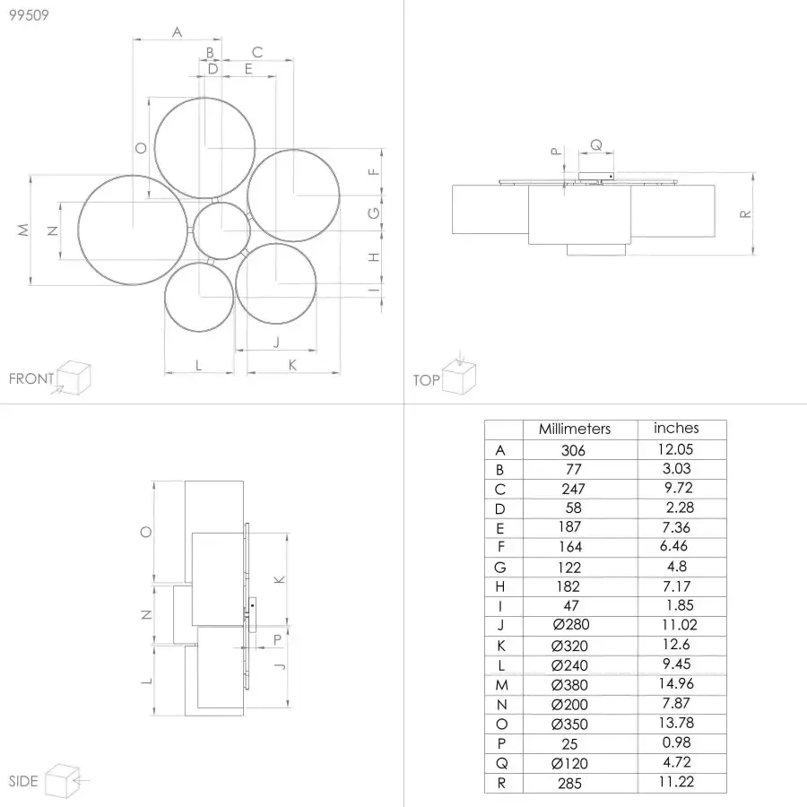 EGLO Plafondlamp PASTORE Plafondlamp in wit van staal excl. E27 40W (1 stuk)