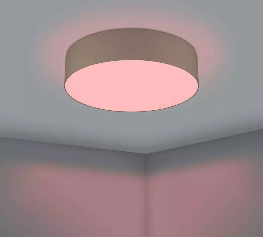 EGLO  connect.z Romao-Z Smart Plafondlamp - Ø 57 cm - Wit Taupe - Instelbaar RGB & wit licht - Dimbaar - Zigbee - Foto 6