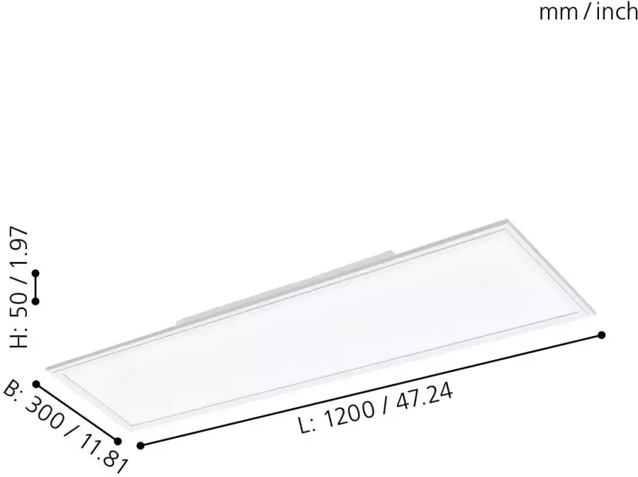 EGLO Plafondlamp SALOBRENA-A Bediening via afstandsbediening nachtlicht (1 stuk) - Foto 3