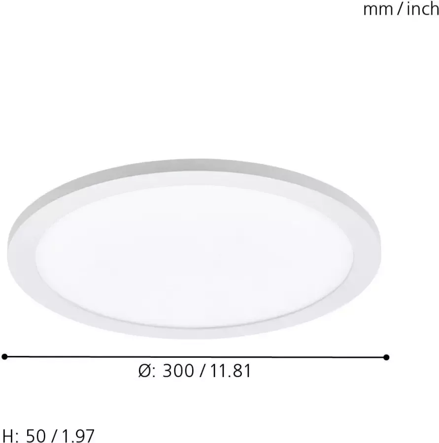 EGLO Plafondlamp SARSINA-C CONNECT bediening via app + afstandsbediening BLE CCT RGB - Foto 1