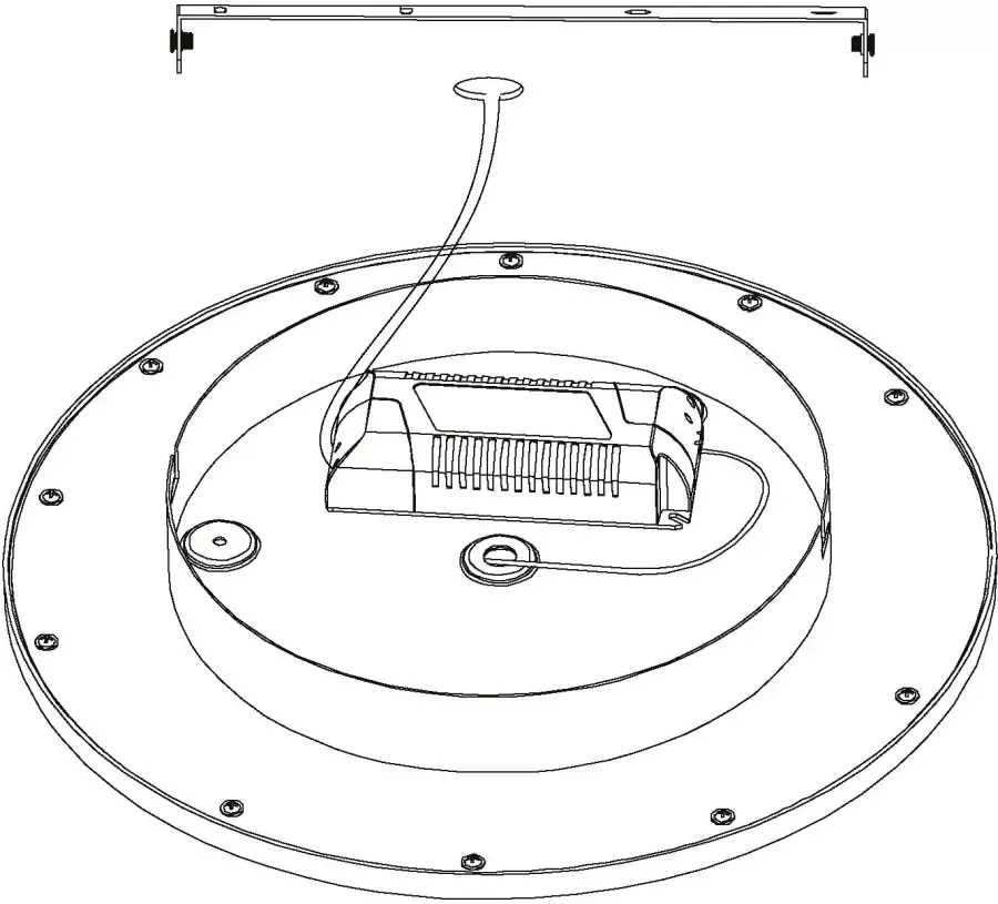EGLO Plafondlamp SARSINA dimbaar diameter 45 cm (1 stuk) - Foto 2