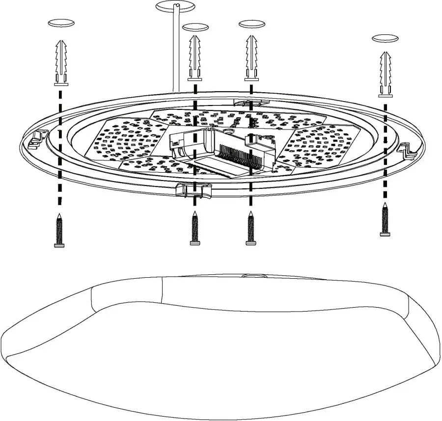 EGLO Plafondlamp TOTARI-C Smart Home plafondlamp Ø 60 cm dimbaar wittinten en kleuren instelbaar - Foto 4