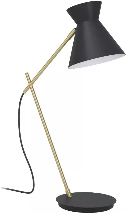 EGLO Amezaga Tafellamp E27 57 5 cm Zwart Geelkoper - Foto 4