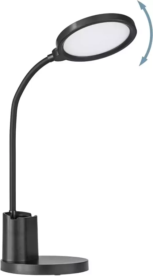 EGLO Brolini tafellamp bureaulamp draadloos inclusief LED TOUCH dimbaar Zwart - Foto 4