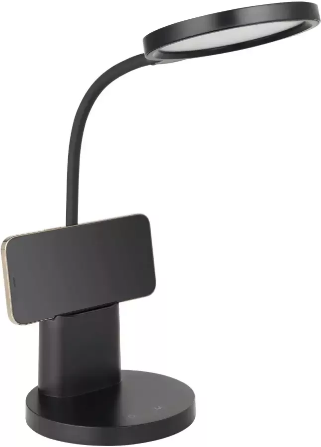 EGLO Brolini tafellamp bureaulamp draadloos inclusief LED TOUCH dimbaar Zwart - Foto 3