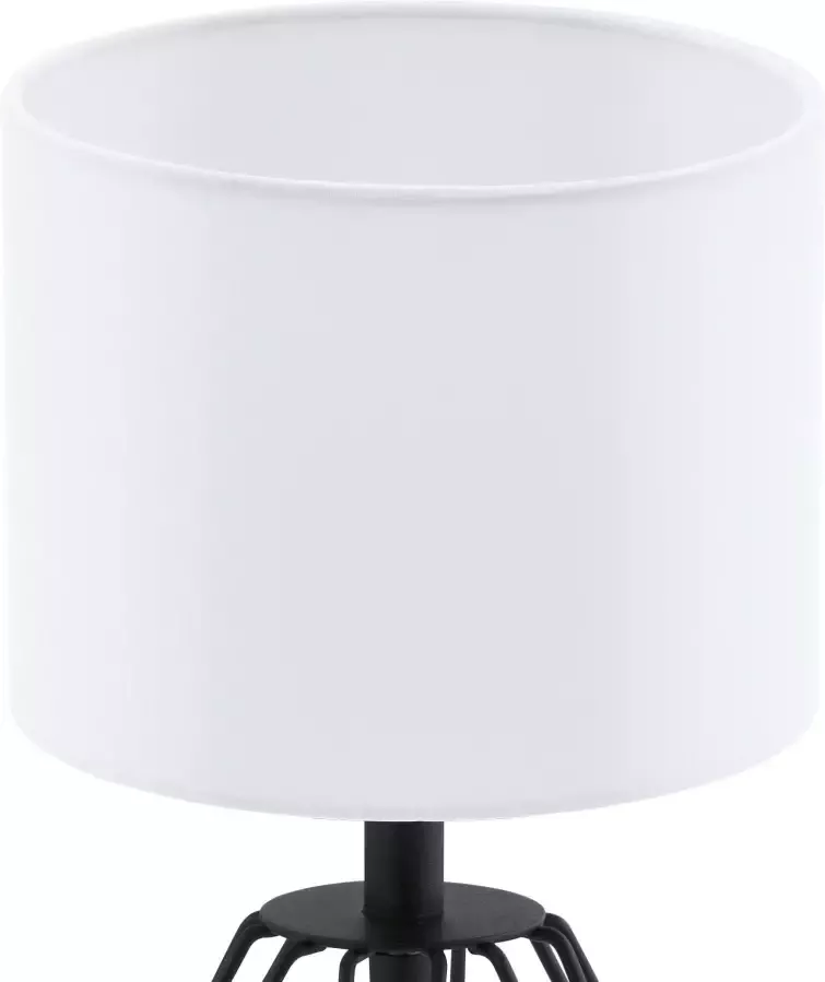 EGLO tafellamp Carlton 2 zwart wit Ø16 cm Leen Bakker - Foto 3