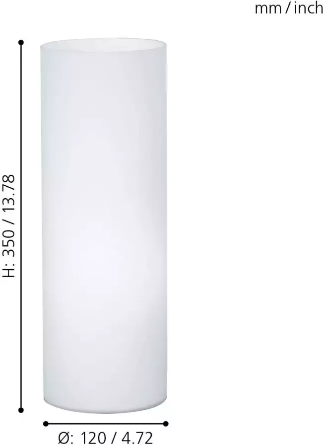 EGLO GEO Tafellamp E27 12.0 cm Opaal