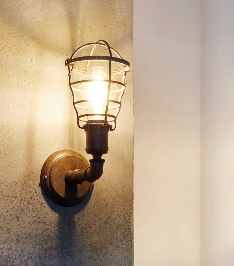EGLO wandlamp Port Seton oud bruin Leen Bakker - Foto 1