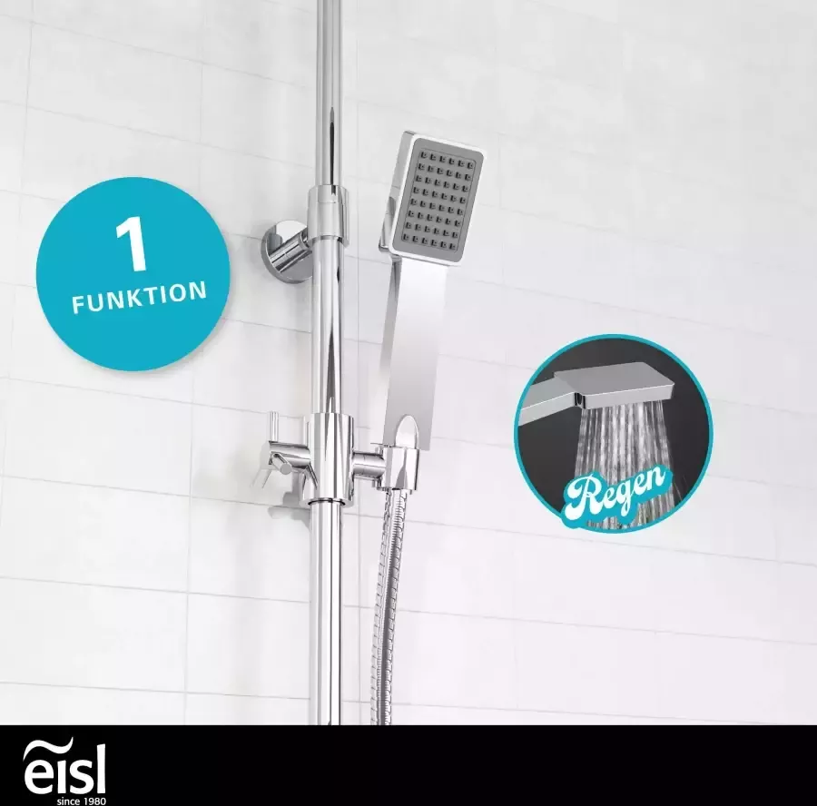 Eisl Slang en handdouche Easy Refresh Antikalk-noppen en geïntegreerde waterbesparende functie - Foto 7