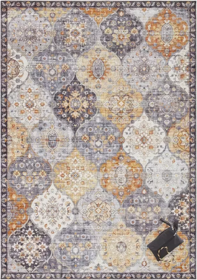 ELLE DECORATION Vloerkleed Kasjmier Ghom Oosters loper kortpolig vintage woonkamer slaapkamer - Foto 3