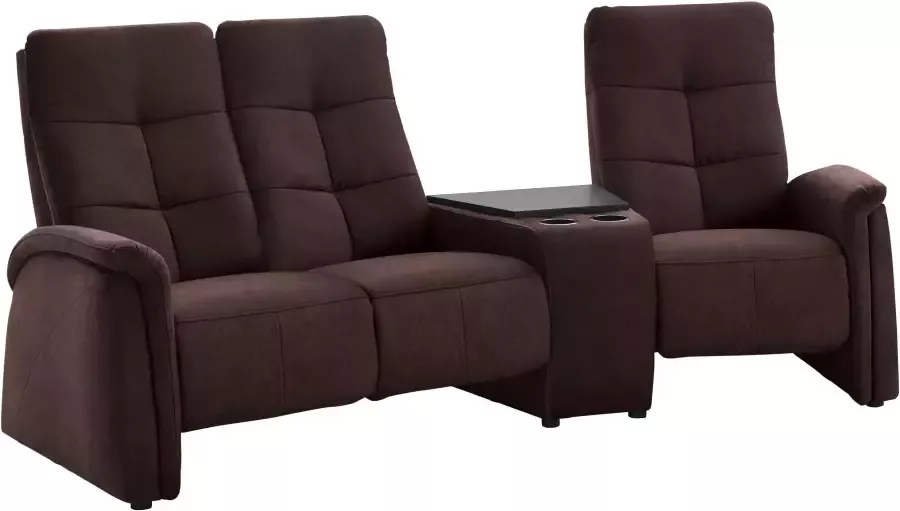 Exxpo sofa fashion 3-zitsbank Tivoli bioscoopsofa met relaxfunctie met bijzettafel en opbergruimte - Foto 4