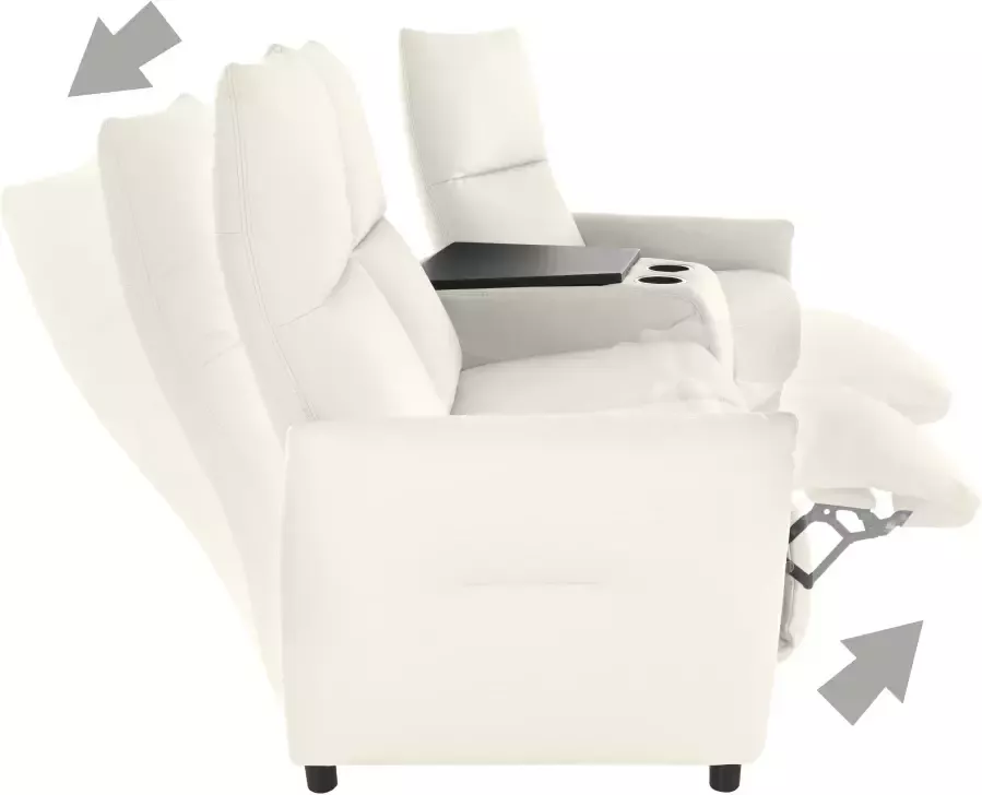 Exxpo sofa fashion 3-zitsbank Inclusief relaxfunctie en vak - Foto 1