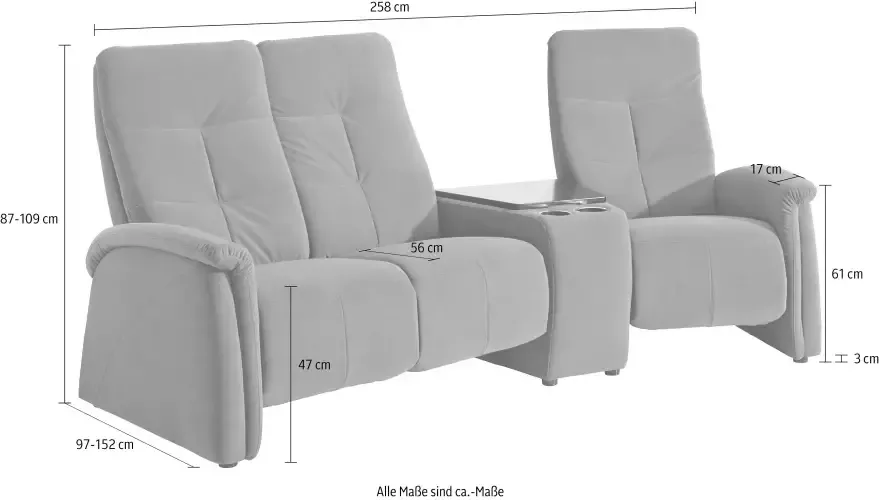 Exxpo sofa fashion 3-zitsbank Tivoli met relaxfunctie - Foto 1