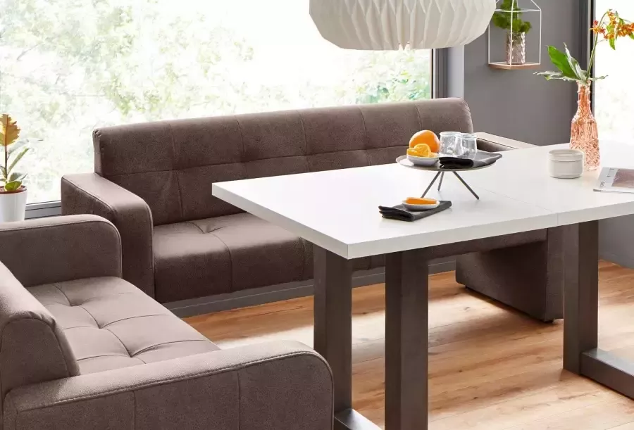 Exxpo sofa fashion Bank Barista keukenbank met comfortabele zithoogte van 49 cm geweldige detailafwerking vrij in de ruimte te plaatsen