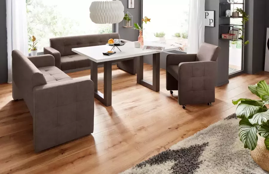 Exxpo sofa fashion Bank Barista keukenbank met comfortabele zithoogte van 49 cm geweldige detailafwerking vrij in de ruimte te plaatsen - Foto 3