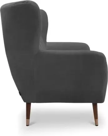 Exxpo sofa fashion 2-zitsbank Polly comfortabel met hoge rugleuning hoge poten oorschelpbank - Foto 5