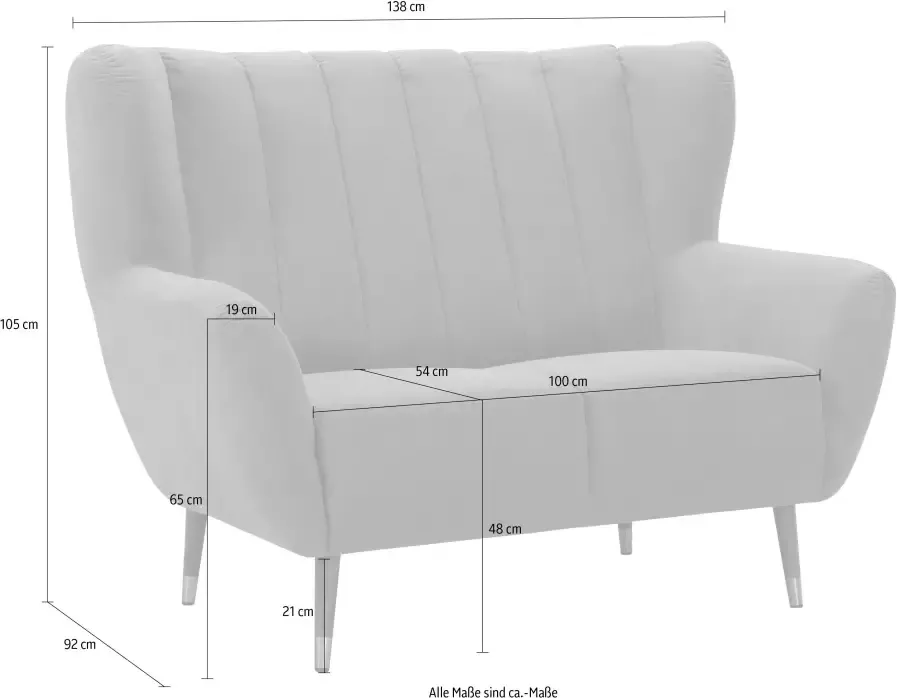 Exxpo sofa fashion 2-zitsbank POLLY - Foto 1