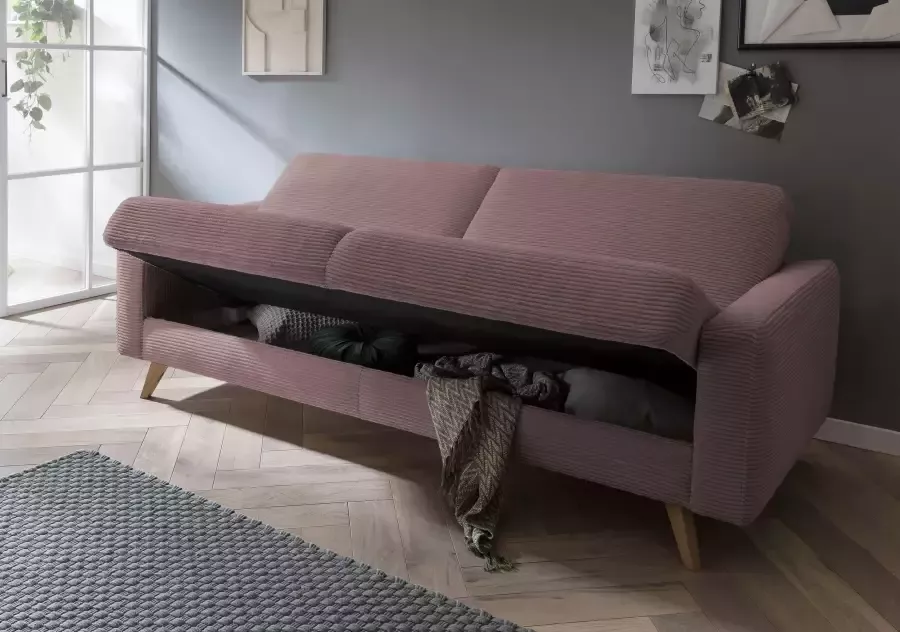 Exxpo sofa fashion 3-zitsbank Samso elegant en comfortabel actuele cord bekleding kantelbank - Foto 2