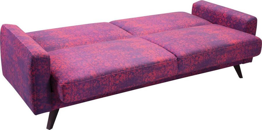 Exxpo sofa fashion 3-zitsbank met slaapbank functie bedlade en houten poten - Foto 5
