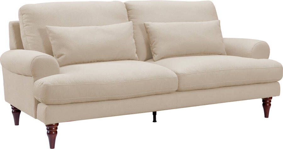 Exxpo sofa fashion 3-zitsbank inclusief schuimstof-vlokkenvulling houten poten en sierkussens - Foto 7
