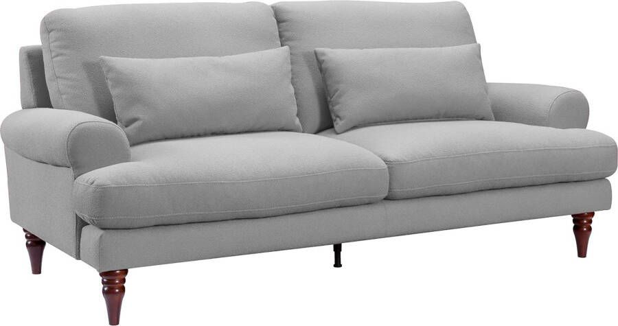 Exxpo sofa fashion 3-zitsbank inclusief schuimstof-vlokkenvulling houten poten en sierkussens - Foto 6