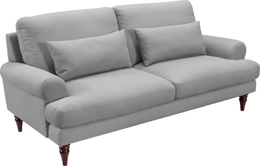 Exxpo sofa fashion 3-zitsbank inclusief schuimstof-vlokkenvulling houten poten en sierkussens - Foto 4