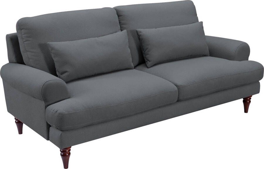 Exxpo sofa fashion 3-zitsbank inclusief schuimstof-vlokkenvulling houten poten en sierkussens - Foto 5