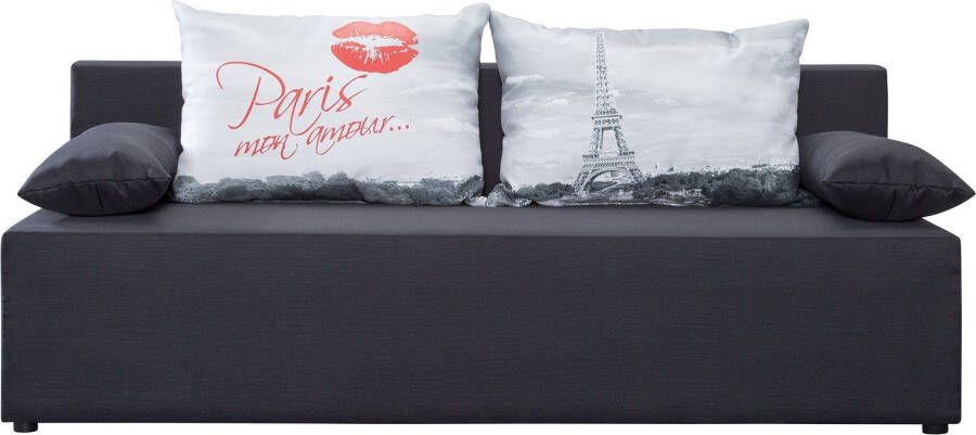 Exxpo sofa fashion 3-zitsbank met slaapbank functie en bedbox incl. losse sier- en rugkussens - Foto 4